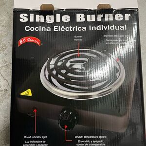 Electric Single Burner with Temperature Control